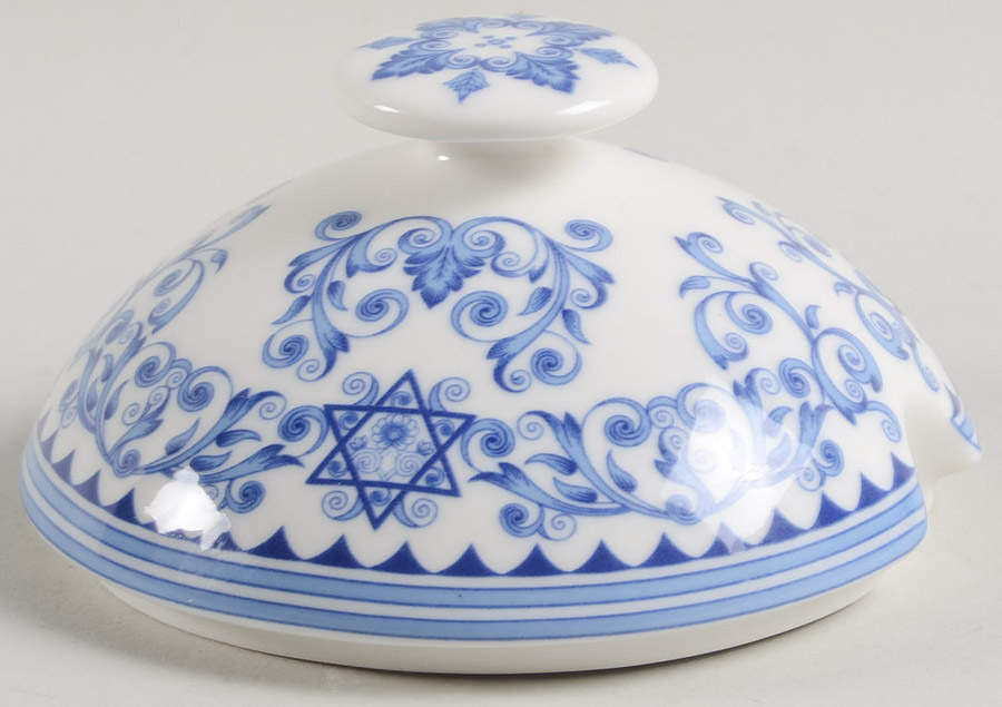 Blue Room (Judaic Collection) Lid for Honey Pot by Spode-1