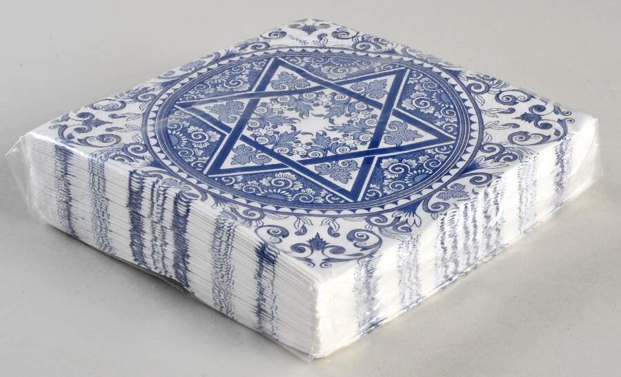 Blue Room (Judaic Collection) Package of Paper Beverage Napkins by Spode-1