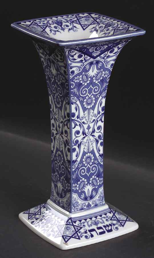 Blue Room (Judaic Collection) Sabbath Candlestick (Single) by Spode-1