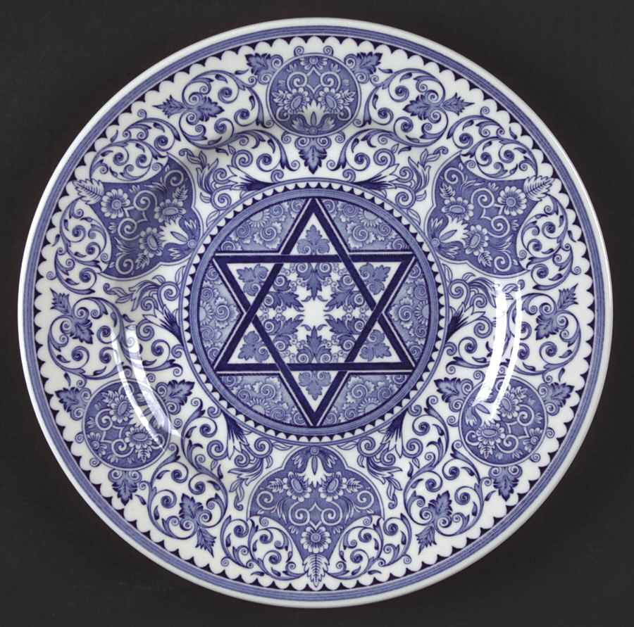 Blue Room (Judaic Collection) Honey Bowl Stand by Spode-1