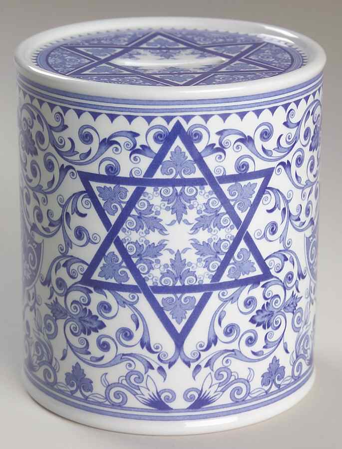 Blue Room (Judaic Collection) Tzedakah Box by Spode-1