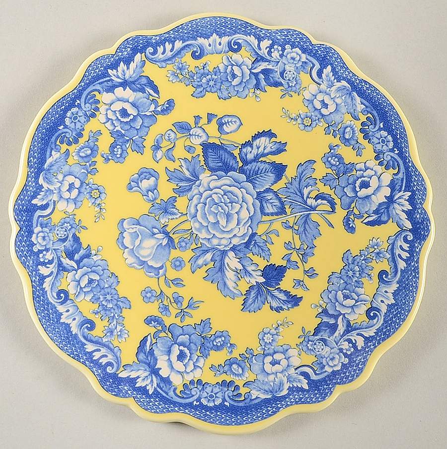Blue Room Garden Collection (Yellow Background) Trivet by Spode-1