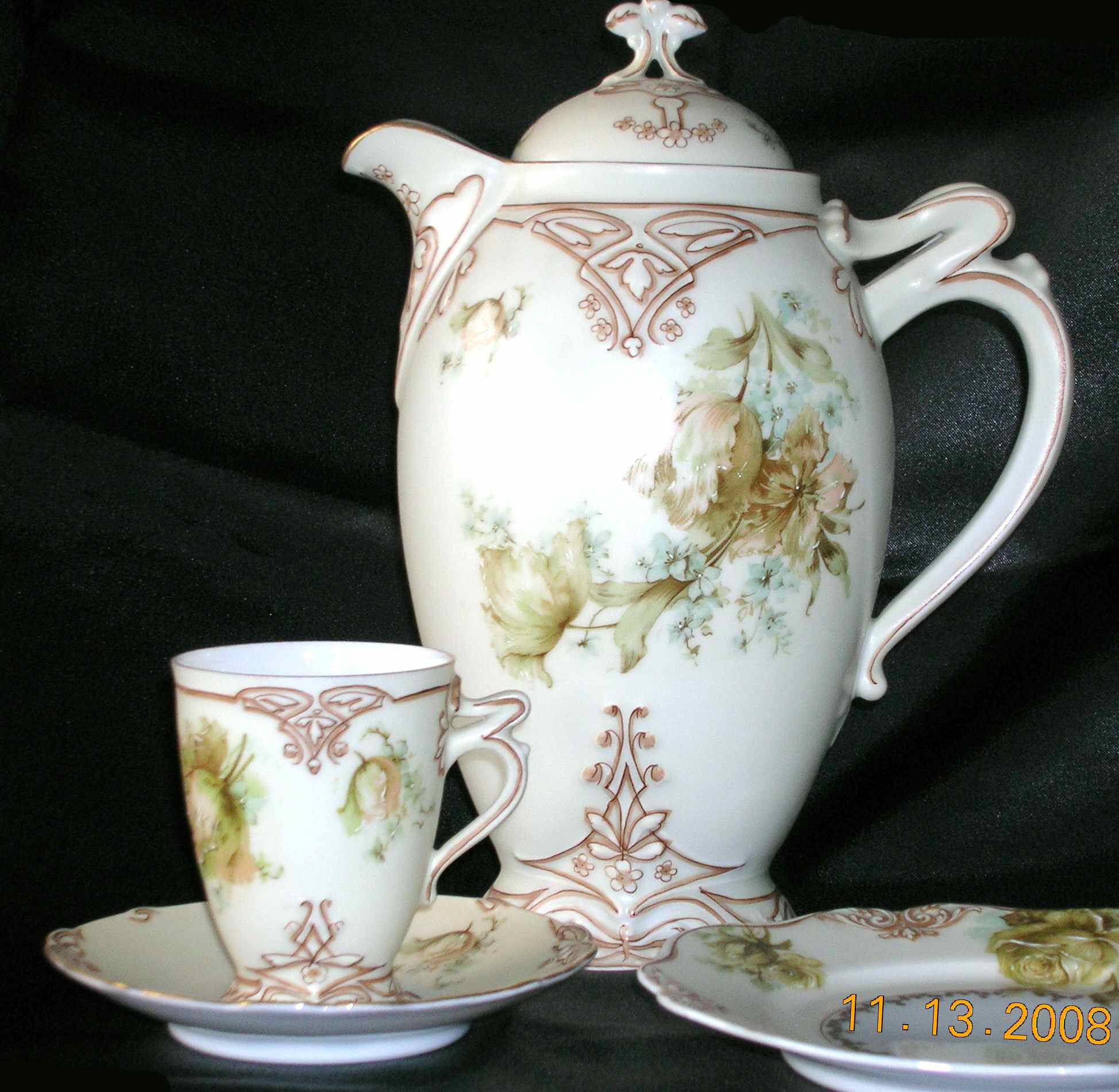 OHM227 Chocolate Cup & Saucer Set by Hermann Ohme-1