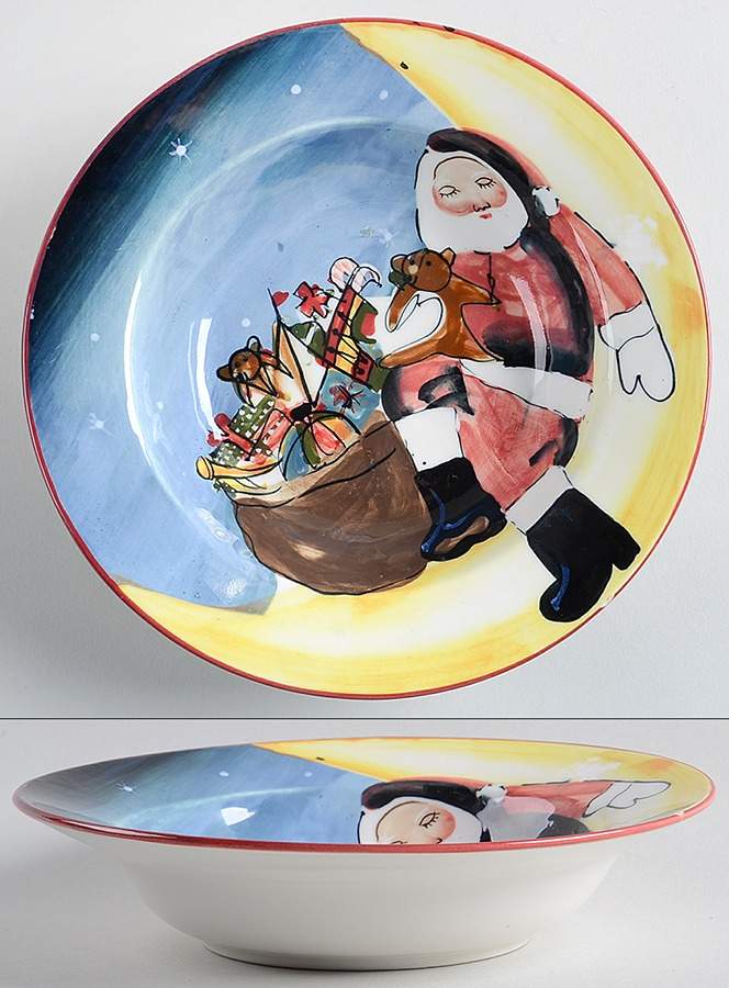 Merry Little Christmas Rim Soup Bowl by Sakura-1