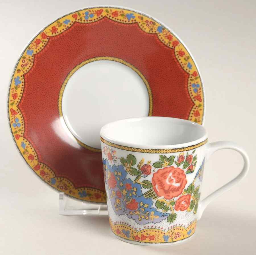 Saint Remy Flat Demitasse Cup & Saucer Set by Solafrance-1