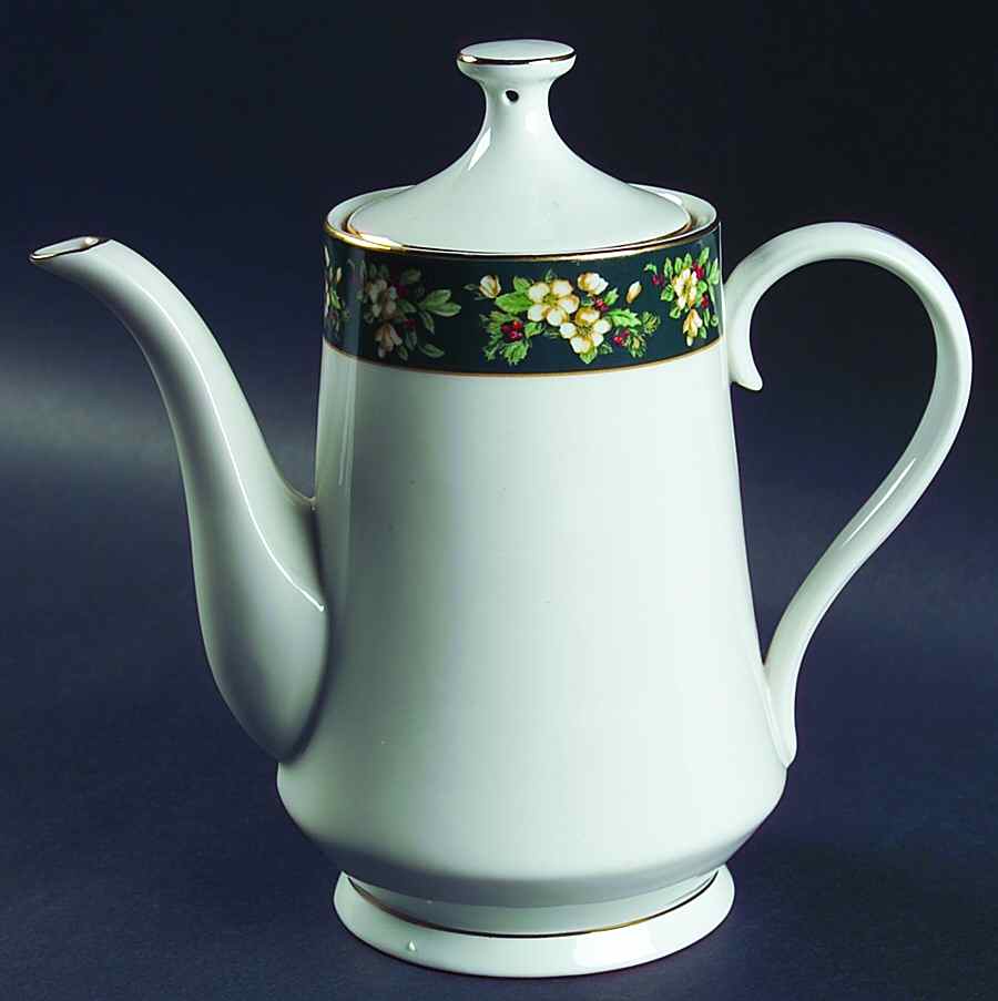 Splendor Green Tea/Coffee Pot & Lid by Sakura-1
