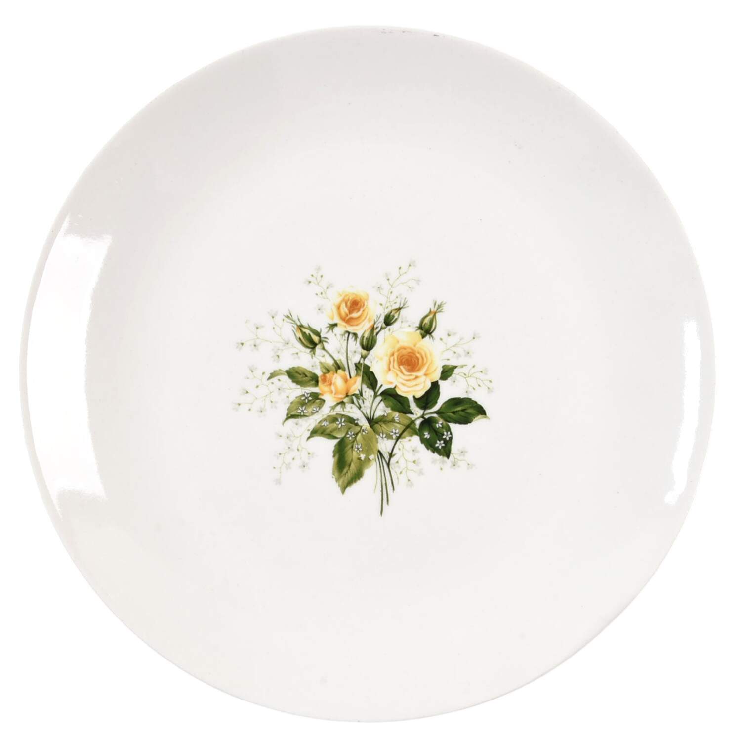Cathy Rose Yellow (Coupe, No Trim) Salad Plate by Sabin-1