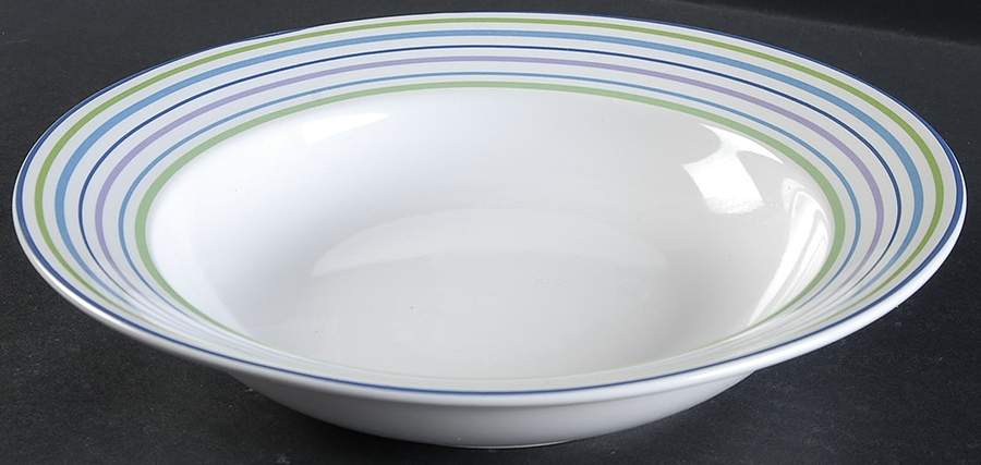 Purple Rain Large Rim Soup Bowl by Studio Nova-1
