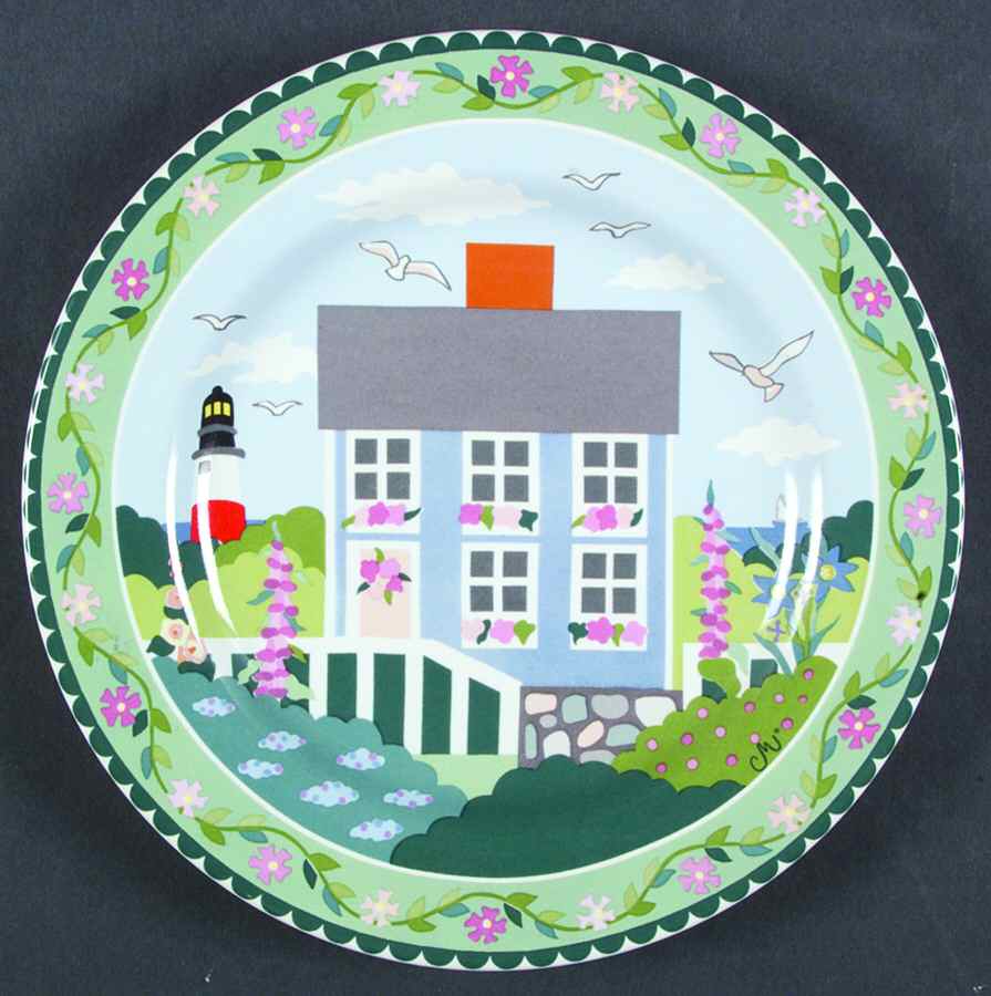 Nantucket Salad/Dessert Plate by Sakura-1