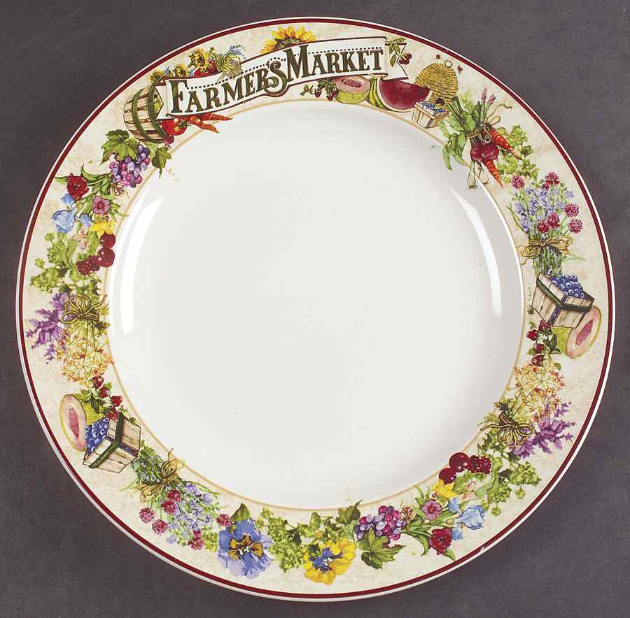 Farmers Market Dinner Plate by Sakura-1