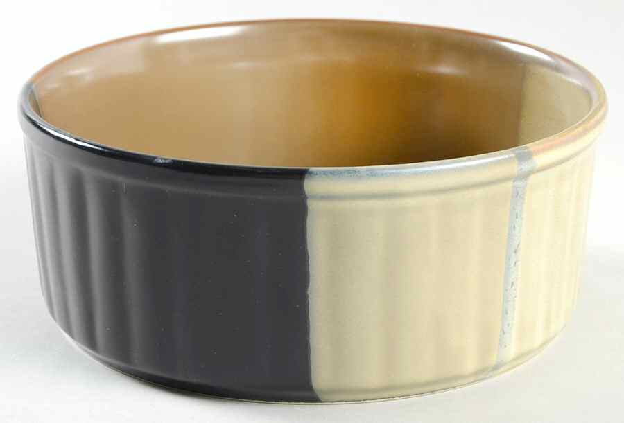 Gold Dust Black 6" Storage Ceramic Bowl by Sango-1