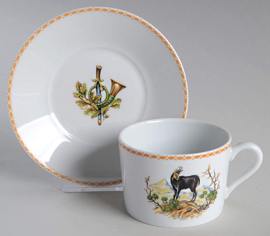 Forestiere Flat Cup & Saucer Set by Source Perrier Collection-1