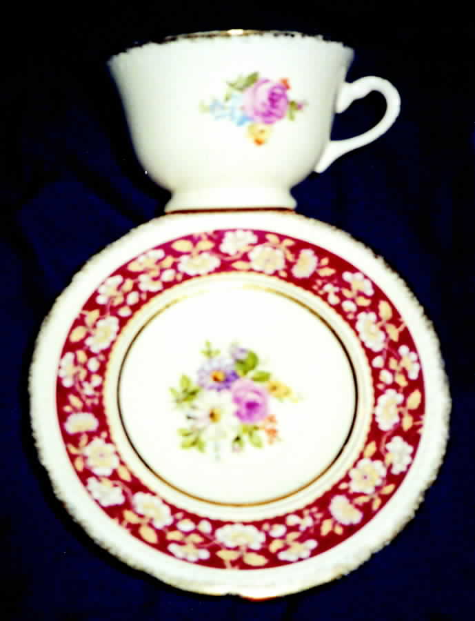 SWI144 Footed Cup & Saucer Set by Swinnertons-1
