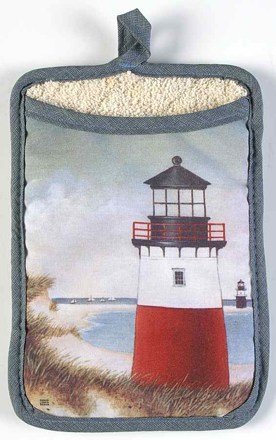 Lighthouse Harbor Cloth Oven Mitt by Sakura-1