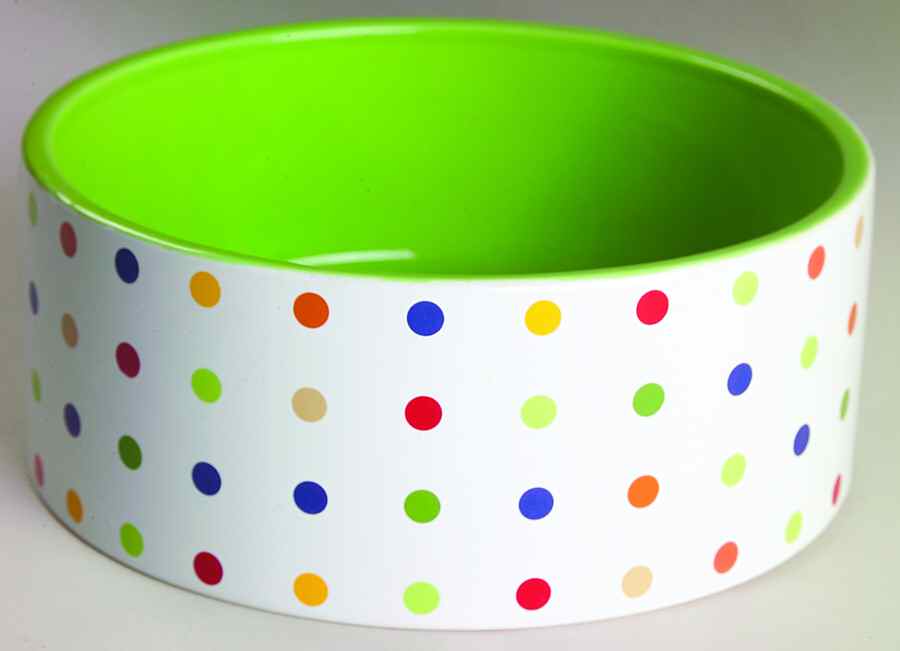 Forma Polka Dots 7" Round Vegetable Bowl by Signature-1