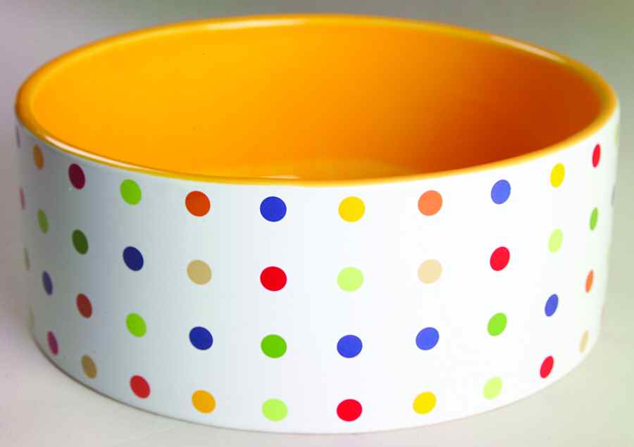 Forma Polka Dots 8" Round Vegetable Bowl by Signature-1