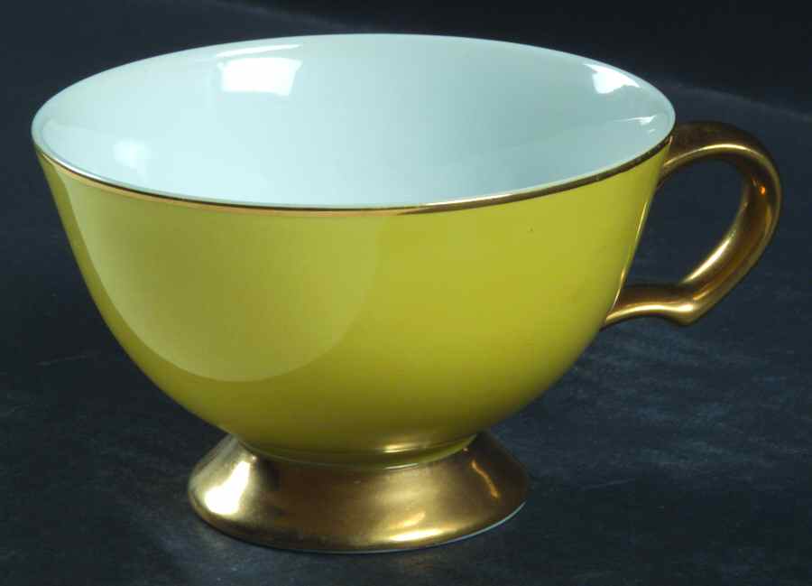 Golden Damask Footed Cup by Sears-1