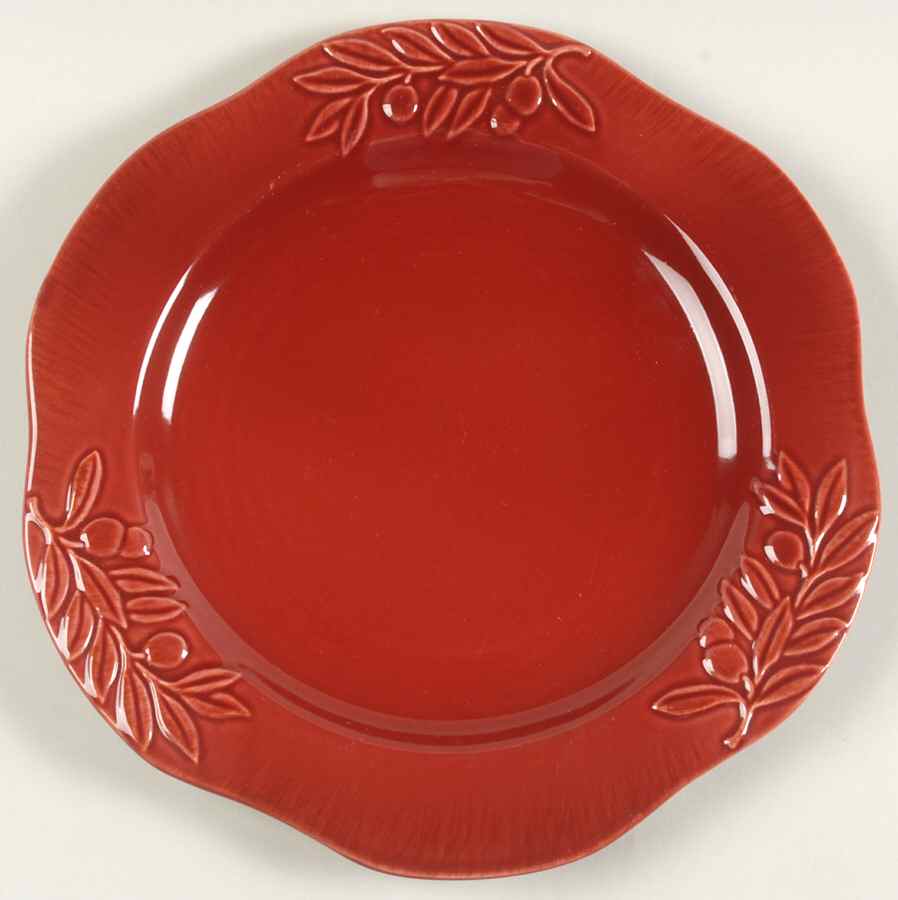 Campagna Burgundy Dinner Plate by Signature-1