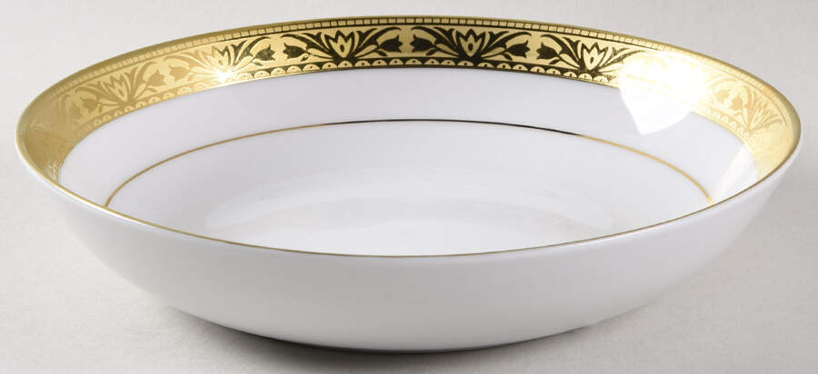 Etched in Gold Coupe Soup Bowl by Spiegel China-1