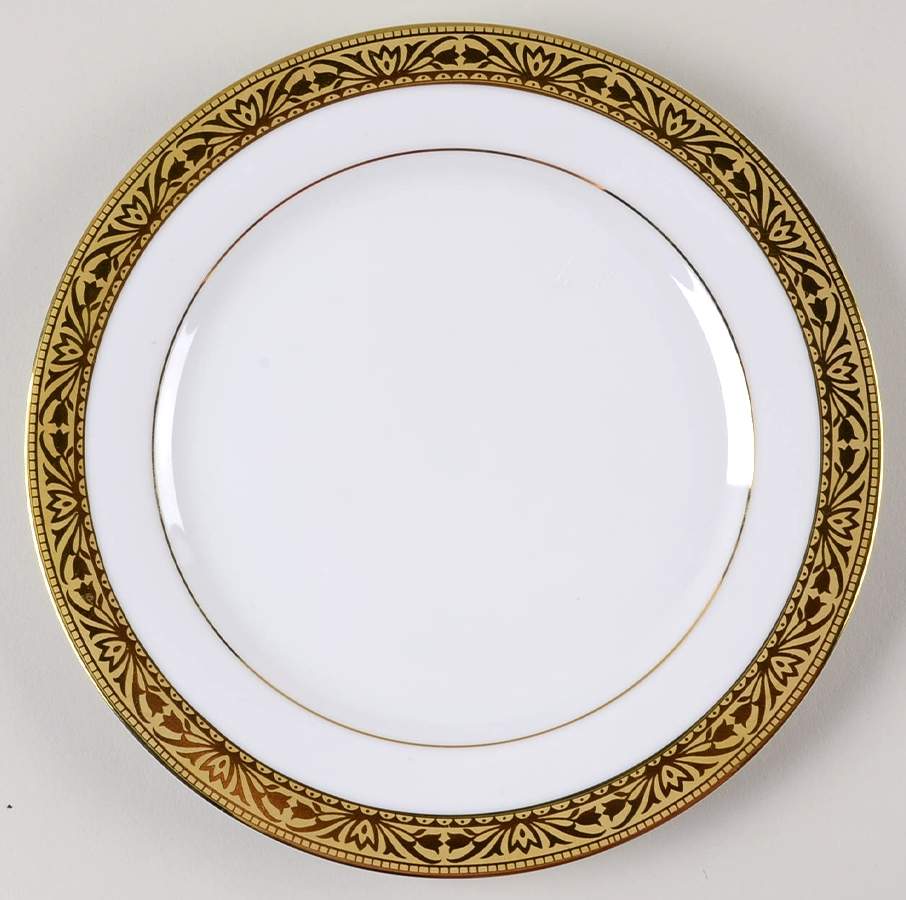 Etched in Gold Salad Plate by Spiegel China-1