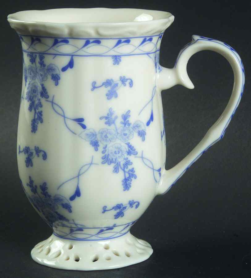 Rose Brocade Footed Mug by Skye Mcghie-1