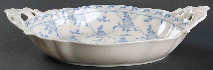 Rose Brocade 11" Oval Vegetable Bowl by Skye Mcghie-1
