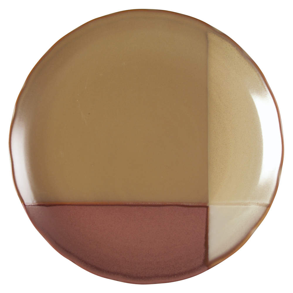 Gold Dust Sienna 12" Chop Plate (Round Platter) by Sango-1