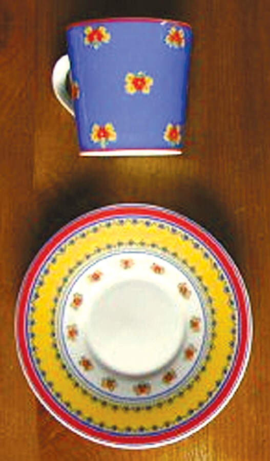 Arles Flat Demitasse Cup & Saucer Set by Solafrance-1