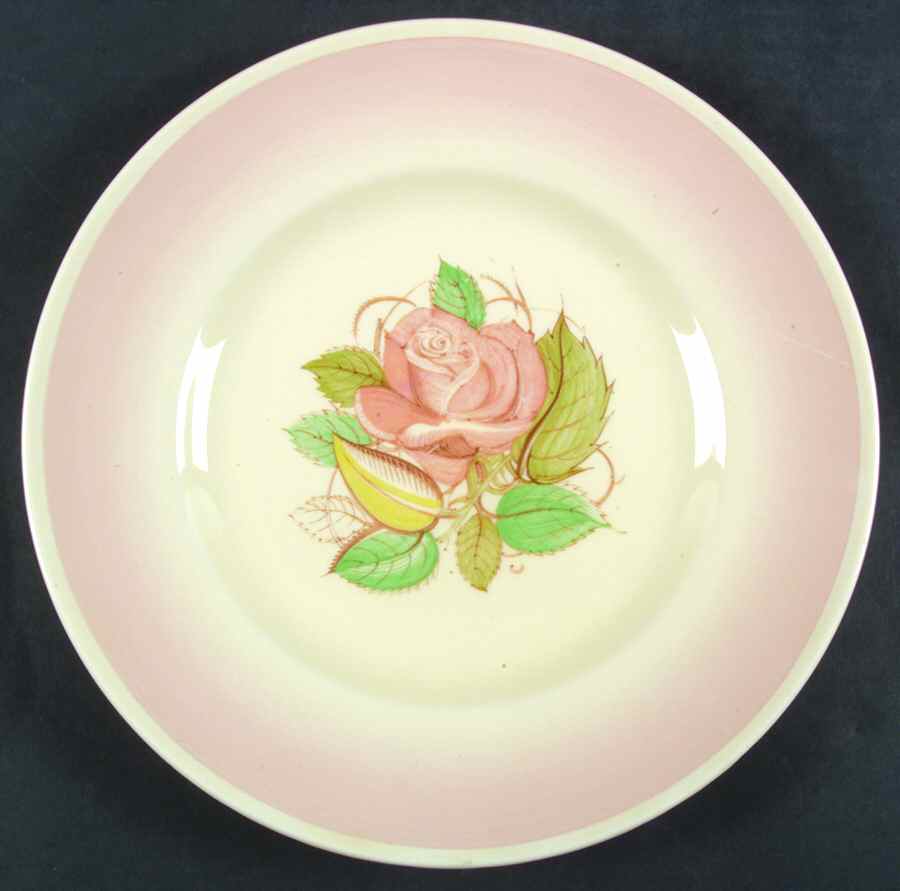 Patricia Rose Pink (Faded Pink Rim) Dinner Plate by Susie Cooper-1