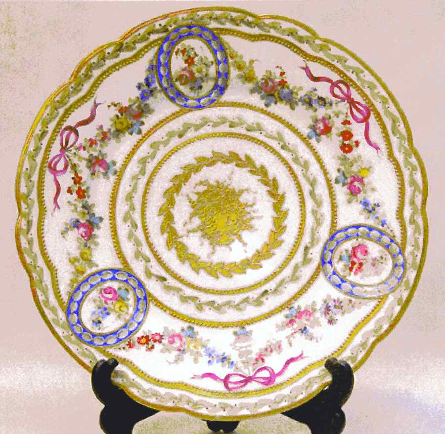 SPF22 Salad Plate by Sevres Porcelain (France)-1