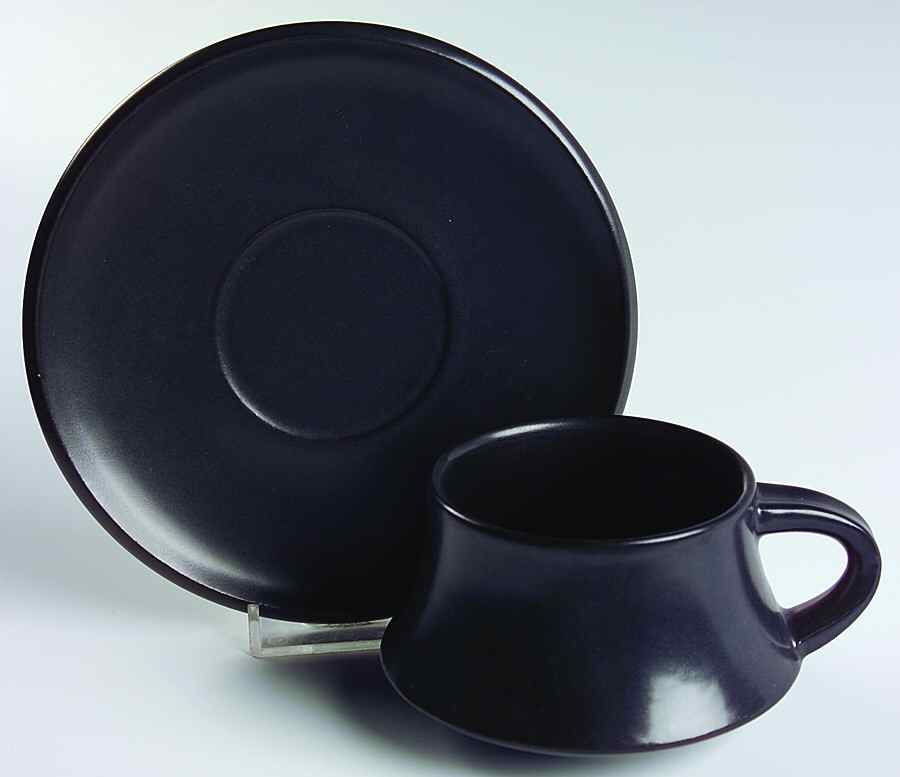 Choral Flat Cup & Saucer Set by Shungyo-1