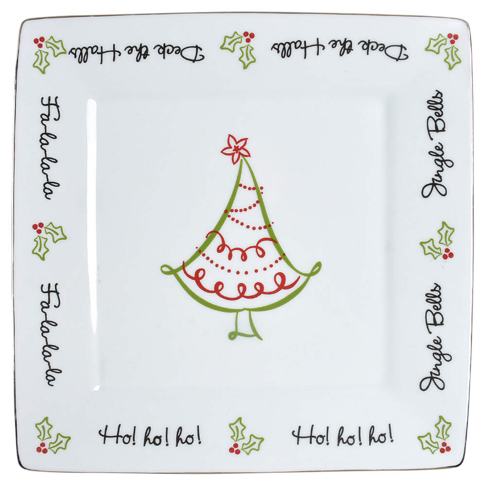 Tis the Season Square Dinner Plate by St Nicholas Square-1