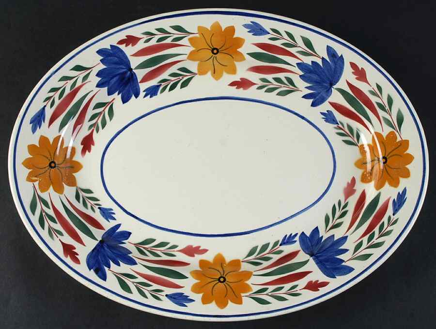 SQM6 14" Oval Serving Platter by Societe Ceramique-1