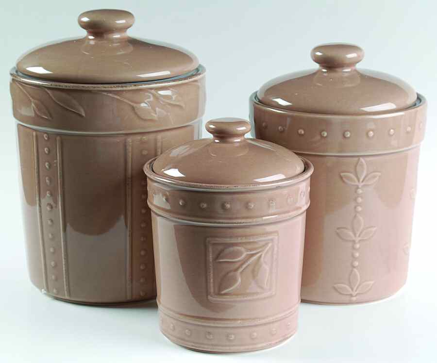 Sorrento Suede (3 Piece) Canister Set (Box Set) by Signature-1