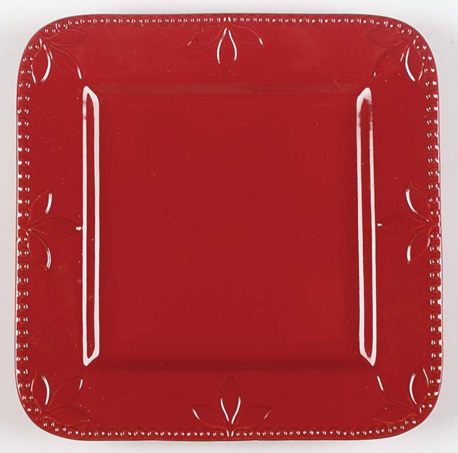 Sorrento Ruby Square Dinner Plate by Signature-1