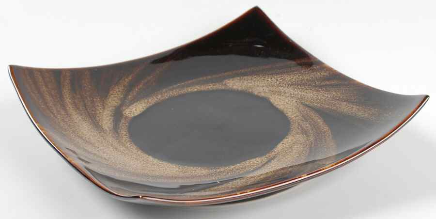 Tortoise Shell Square Salad Plate by Sakura-1