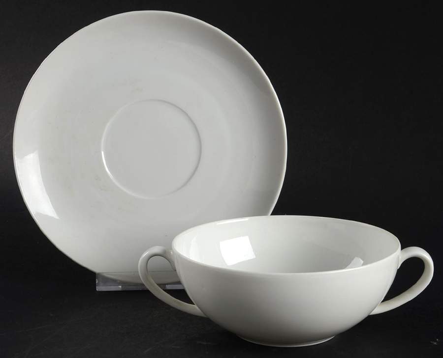 SCD89 Flat Cream Soup Bowl & Saucer Set by Schonwald-1