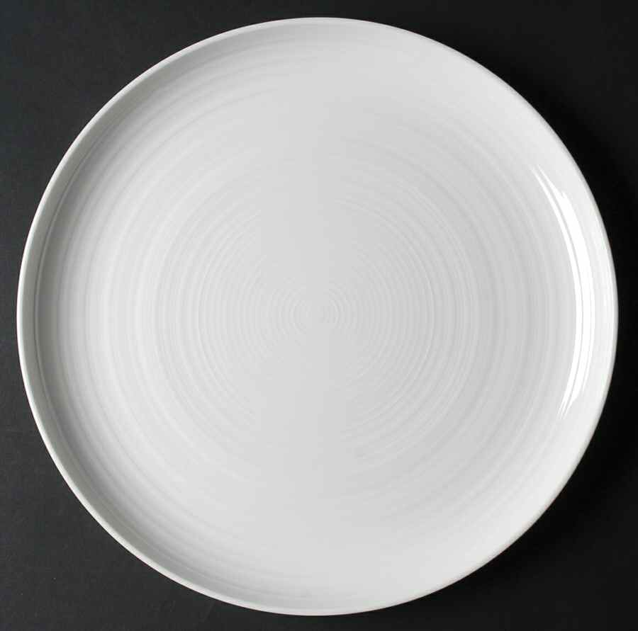 Spin White 12" Chop Plate (Round Platter) by Sasaki-1
