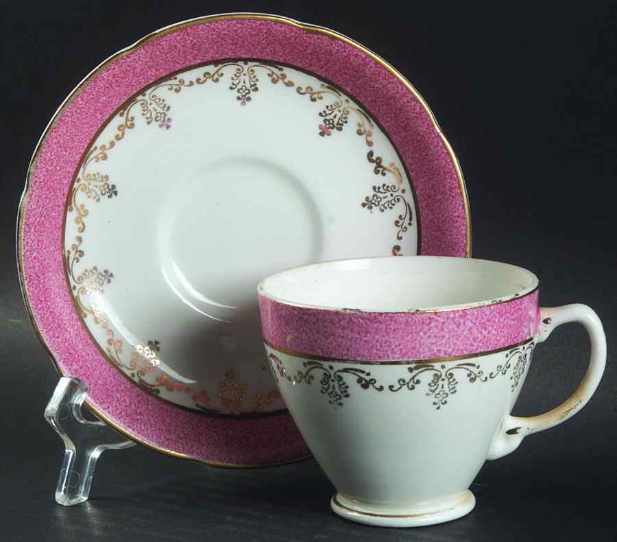 2504 Footed Cup & Saucer Set by Sampson Smith-1