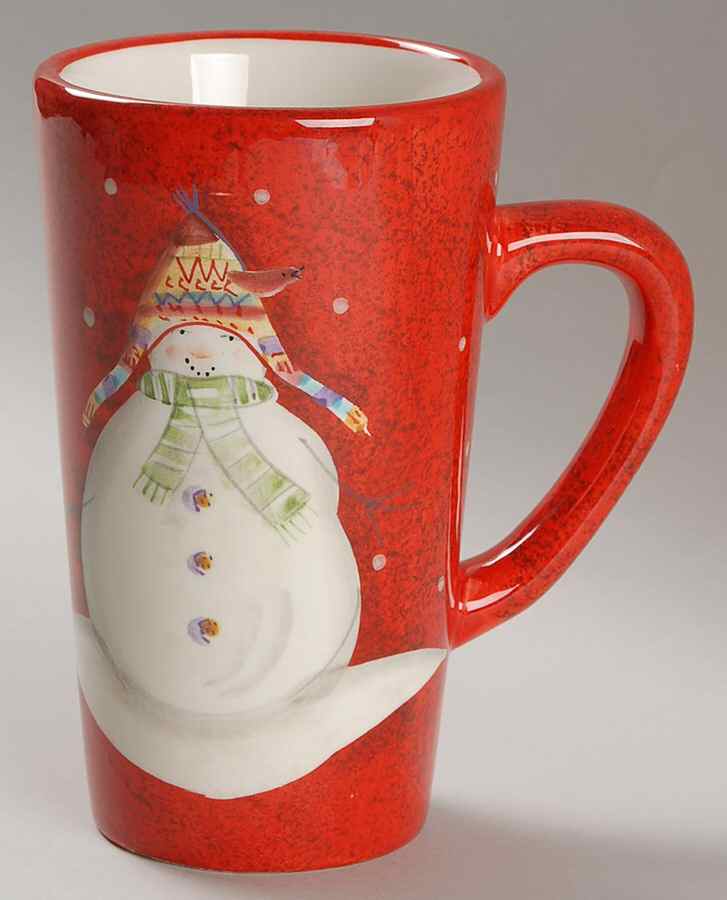 Snowmates Red Latte Mug by Sakura-1