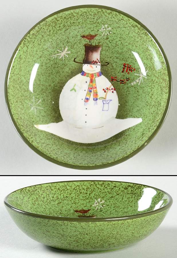 Snowmates Green Fruit/Dessert (Sauce) Bowl by Sakura-1