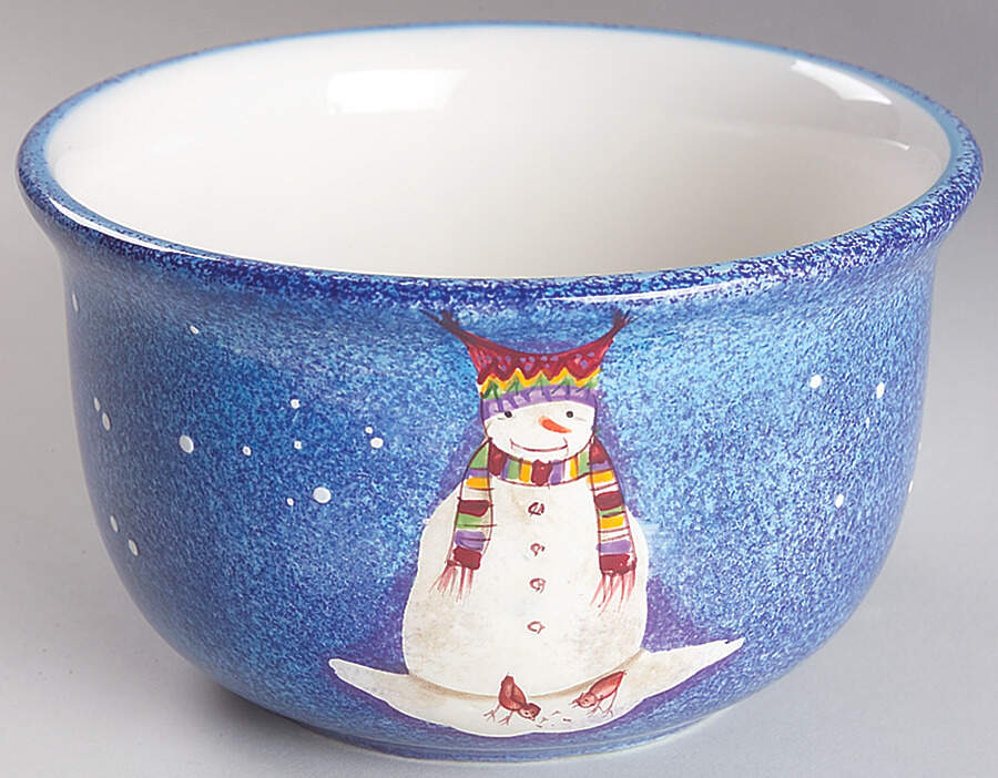 Snowmates Blue Soup/Cereal Bowl by Sakura-1
