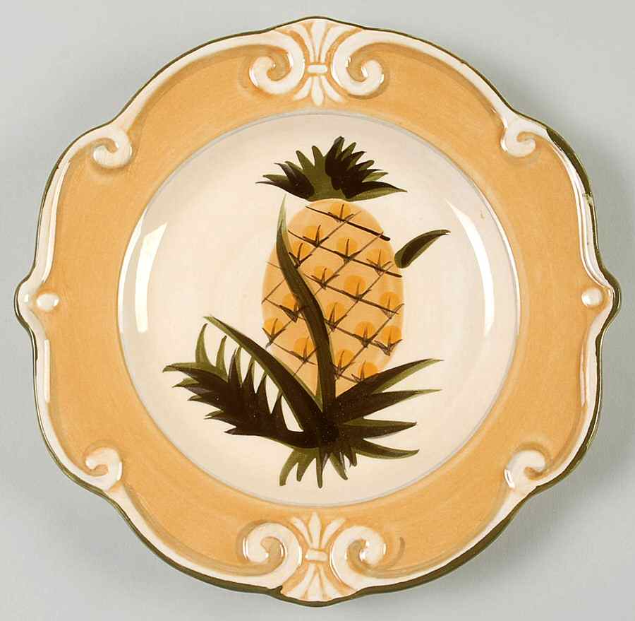 Pineapple Salad Plate by Sauvignon-1