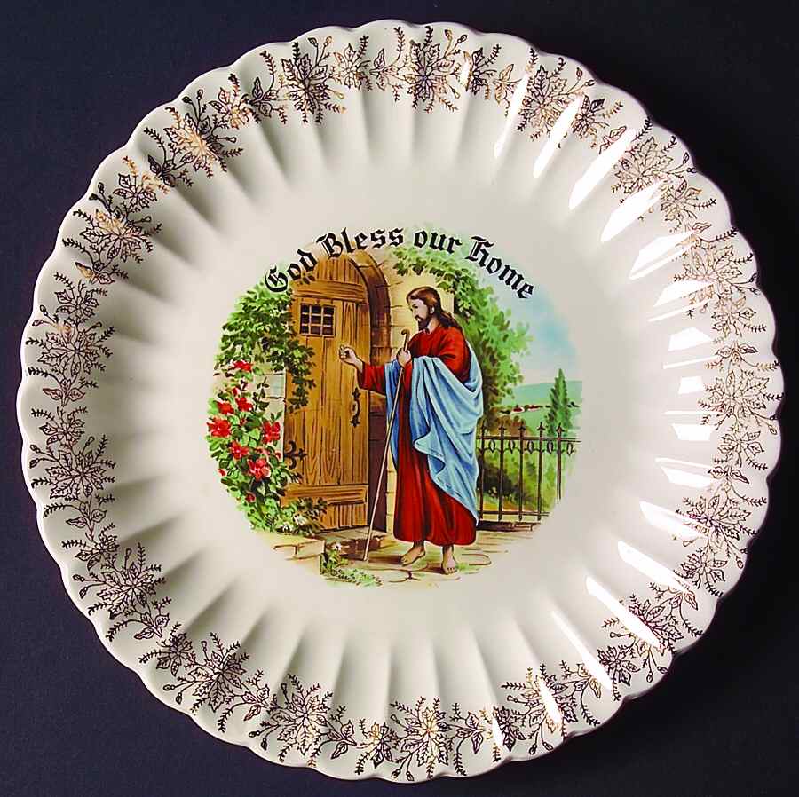 God Bless Our Home Dinner Plate by Sanders-1
