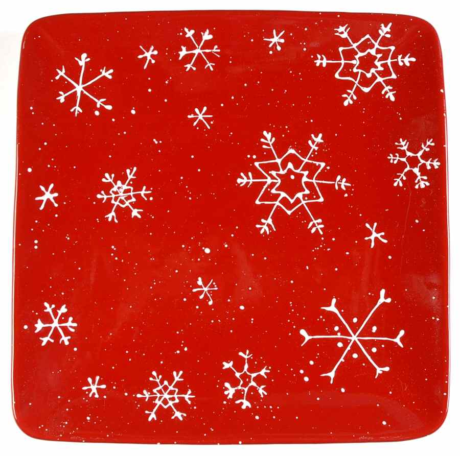 Peppermint Lane Square Dinner Plate by St Nicholas Square-1