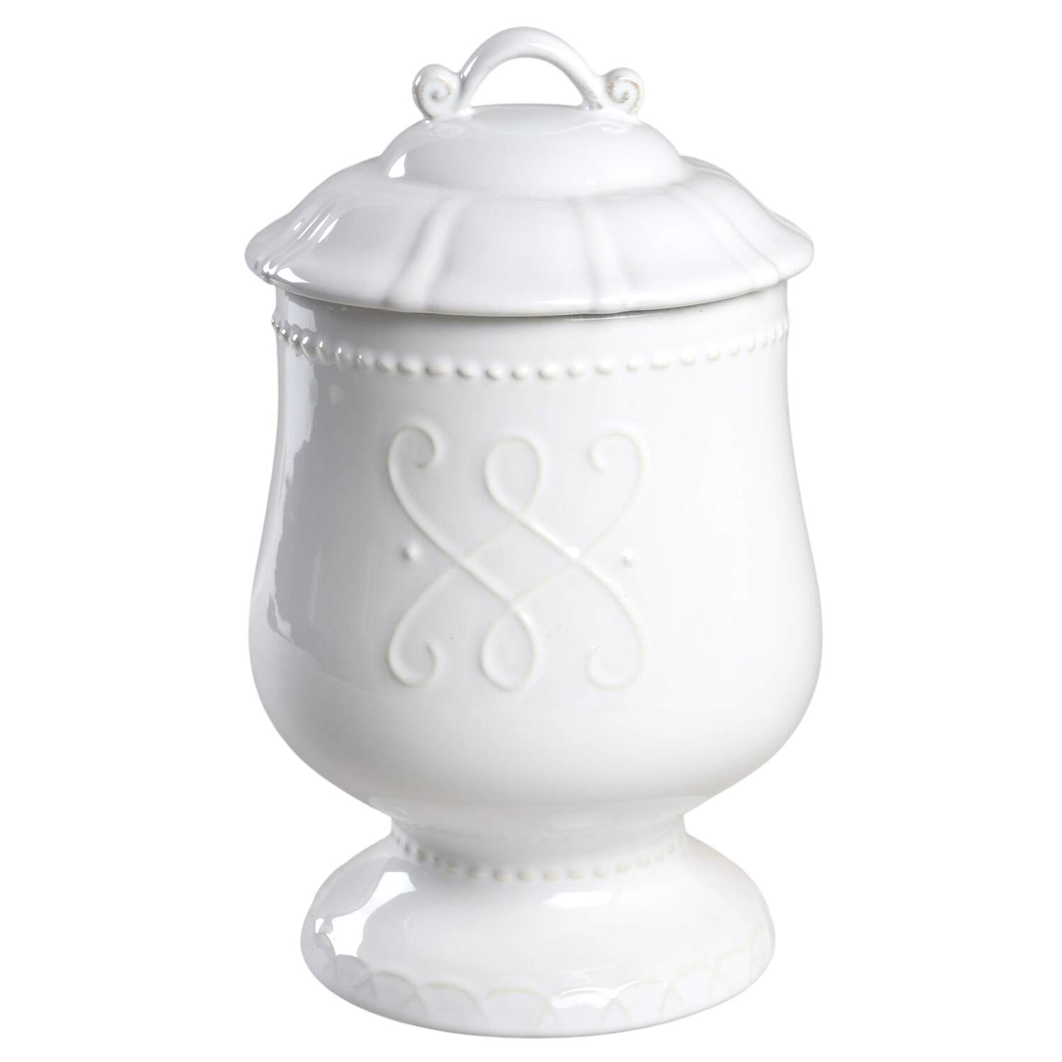 Historia Paper White Large Canister & Lid by Skyros-1