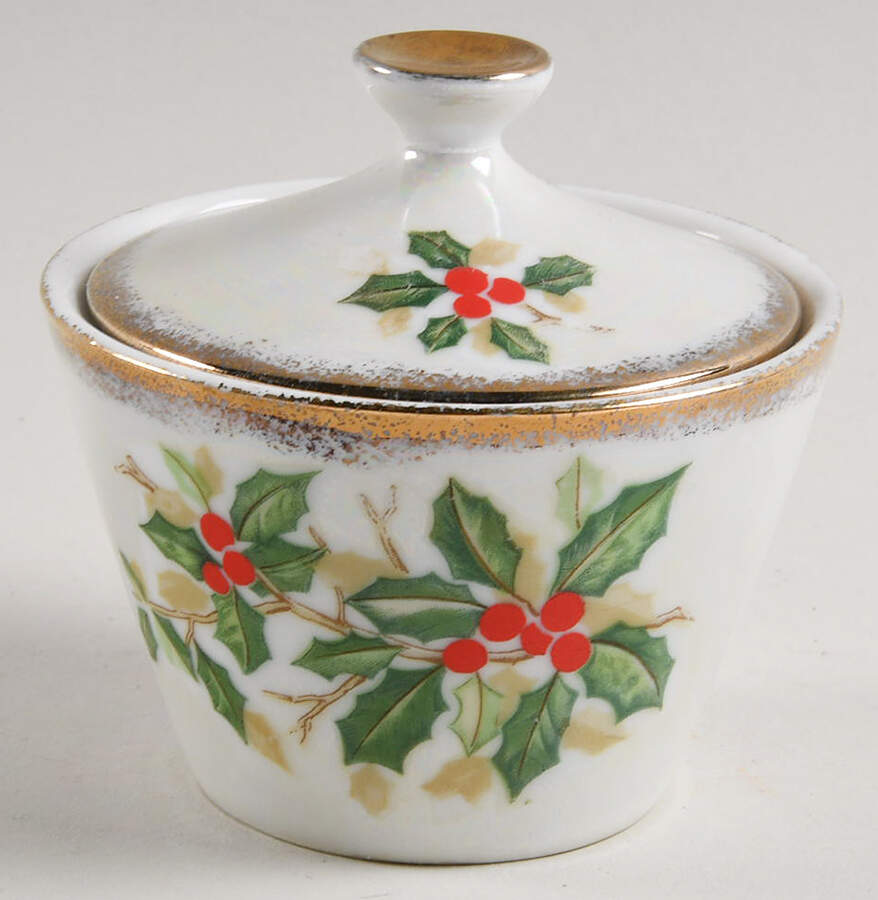 SER6 Mini Sugar Bowl & Lid by Sterling China (Japan)-1