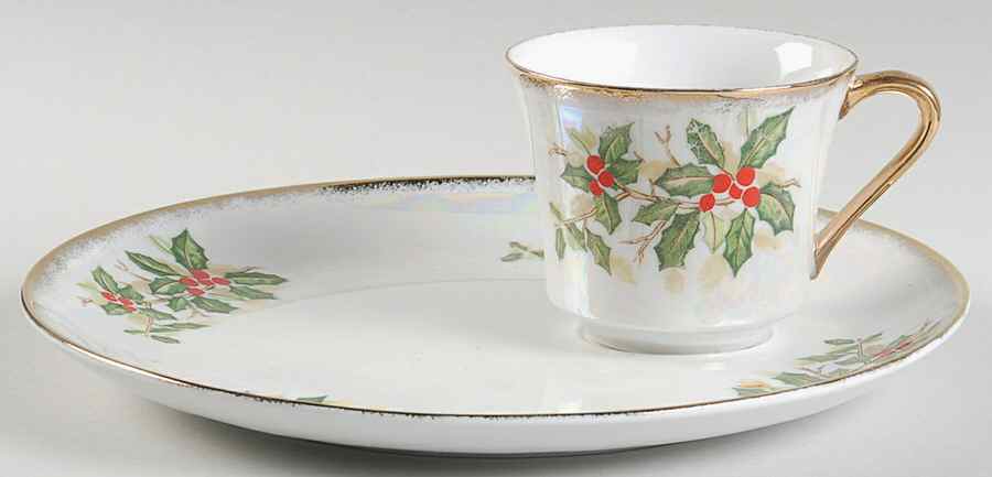 SER6 Snack Plate & Cup Set by Sterling China (Japan)-1