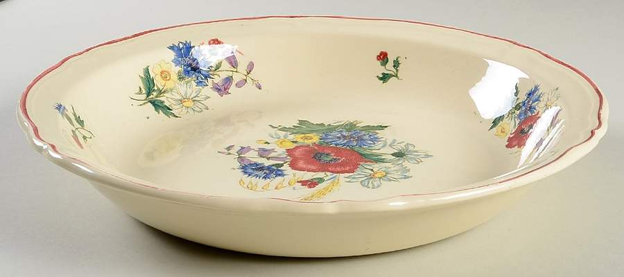 Agreste 12" Deep Round Platter by Sarreguemines-1