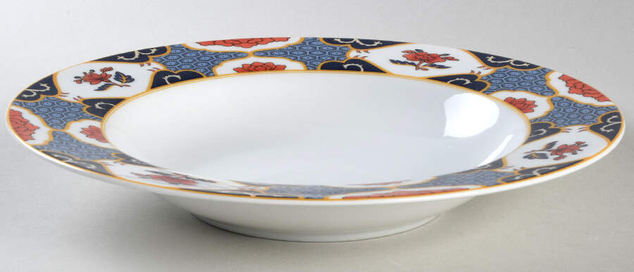 Shima (Smooth, Microwave Safe) Large Rim Soup Bowl by Spode-1